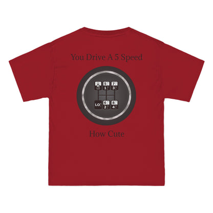 5 Speed How Cute Men's Short-Sleeve Crewneck Tee