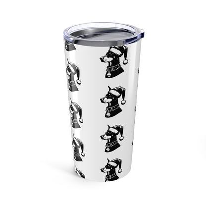Santa Paws Doberman Tumbler