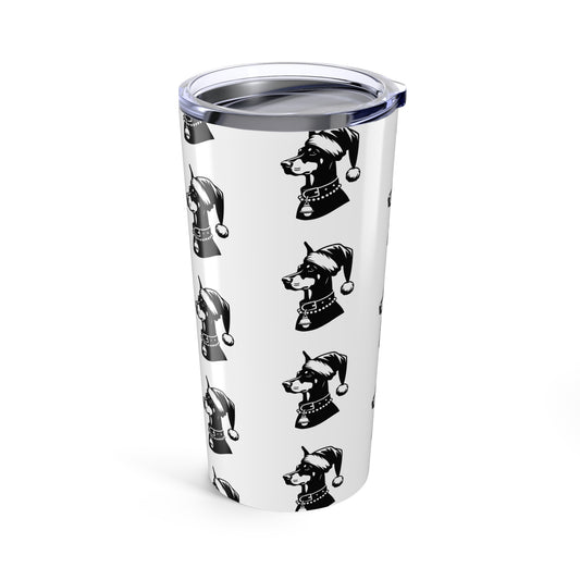 Santa Paws Doberman Tumbler