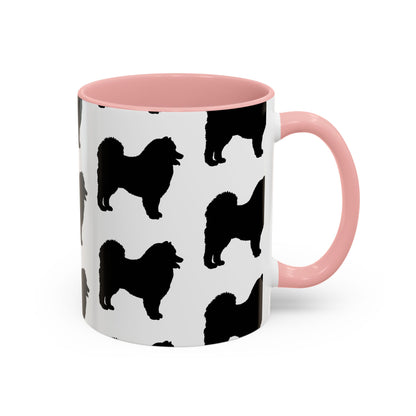 Samoyed Silhouette 2-Tone Coffee Mug