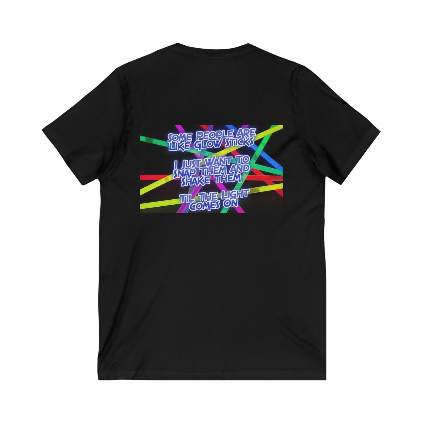 Glow Sticks Unisex Short Sleeve V-Neck Tee