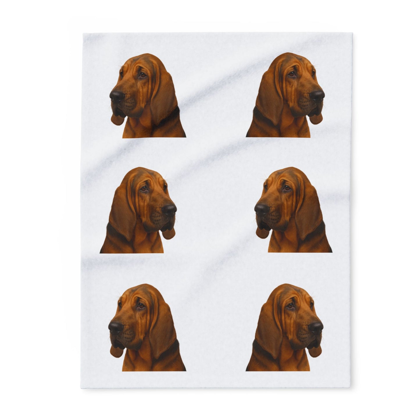 Bloodhound Head Arctic Fleece Blanket