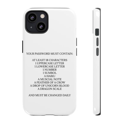 Password iPhone Case