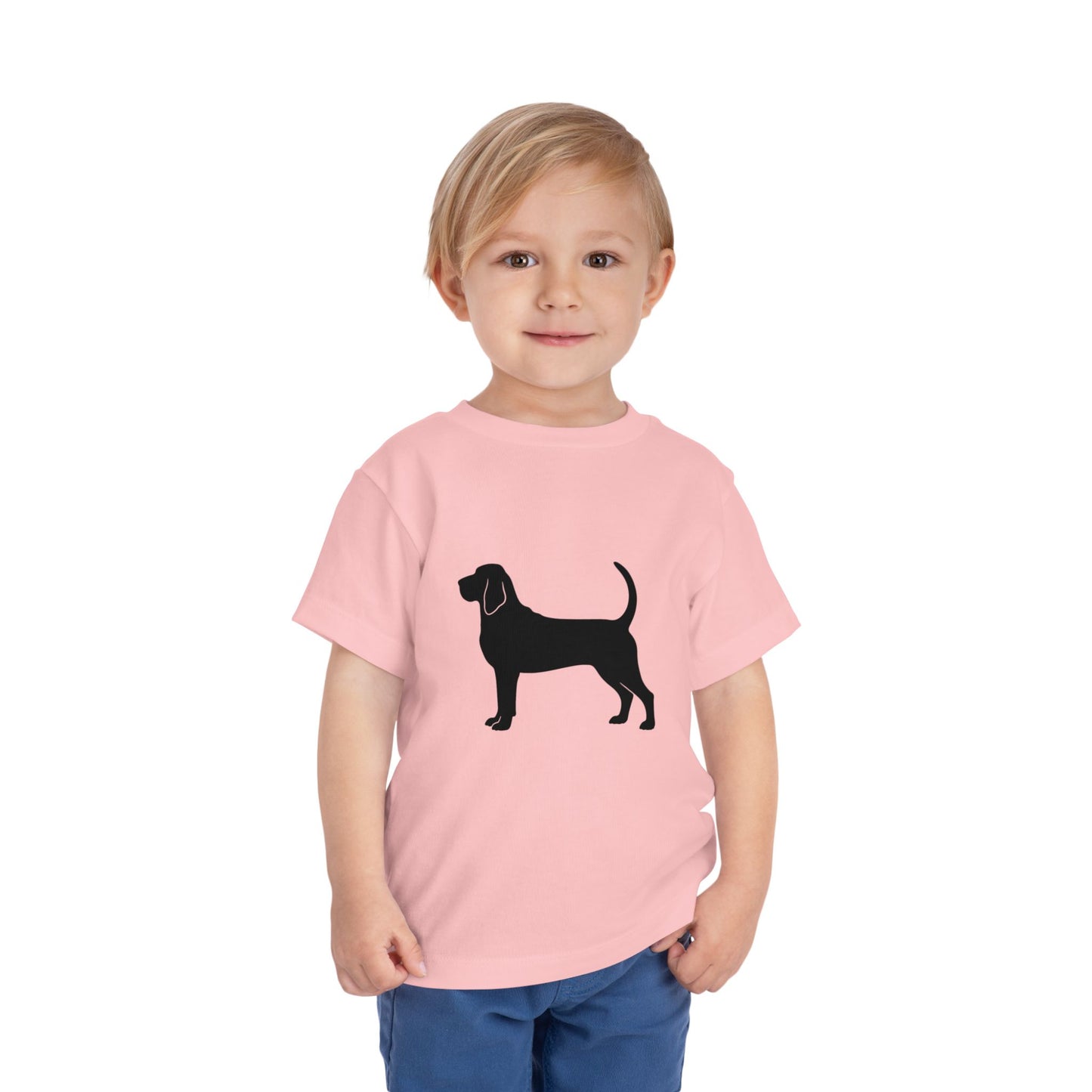 Bloodhound Silhouette Toddler Unisex Short Sleeve Crewneck Tee