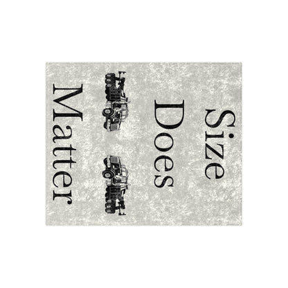 Size Does Matter Crushed Velvet Blanket