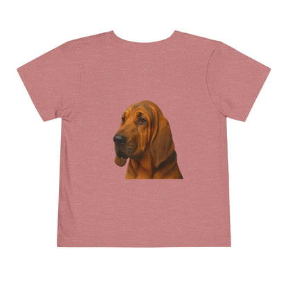 Bloodhound Head Toddler Unisex Short Sleeve Crewneck Tee