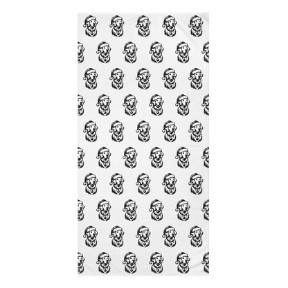 Santa Paws Golden Mink-Cotton  Beach Towel