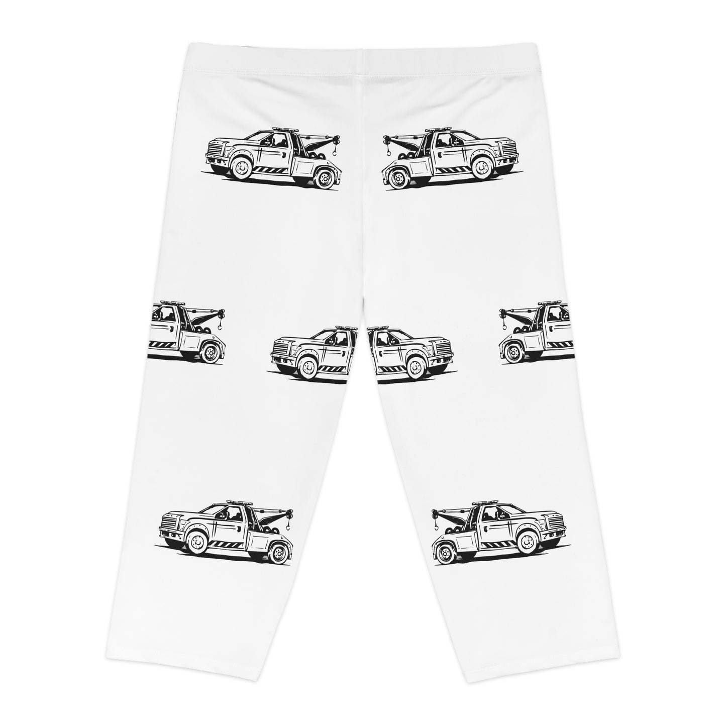 Wheel Lift Tow Truck Women's Capri Leggings
