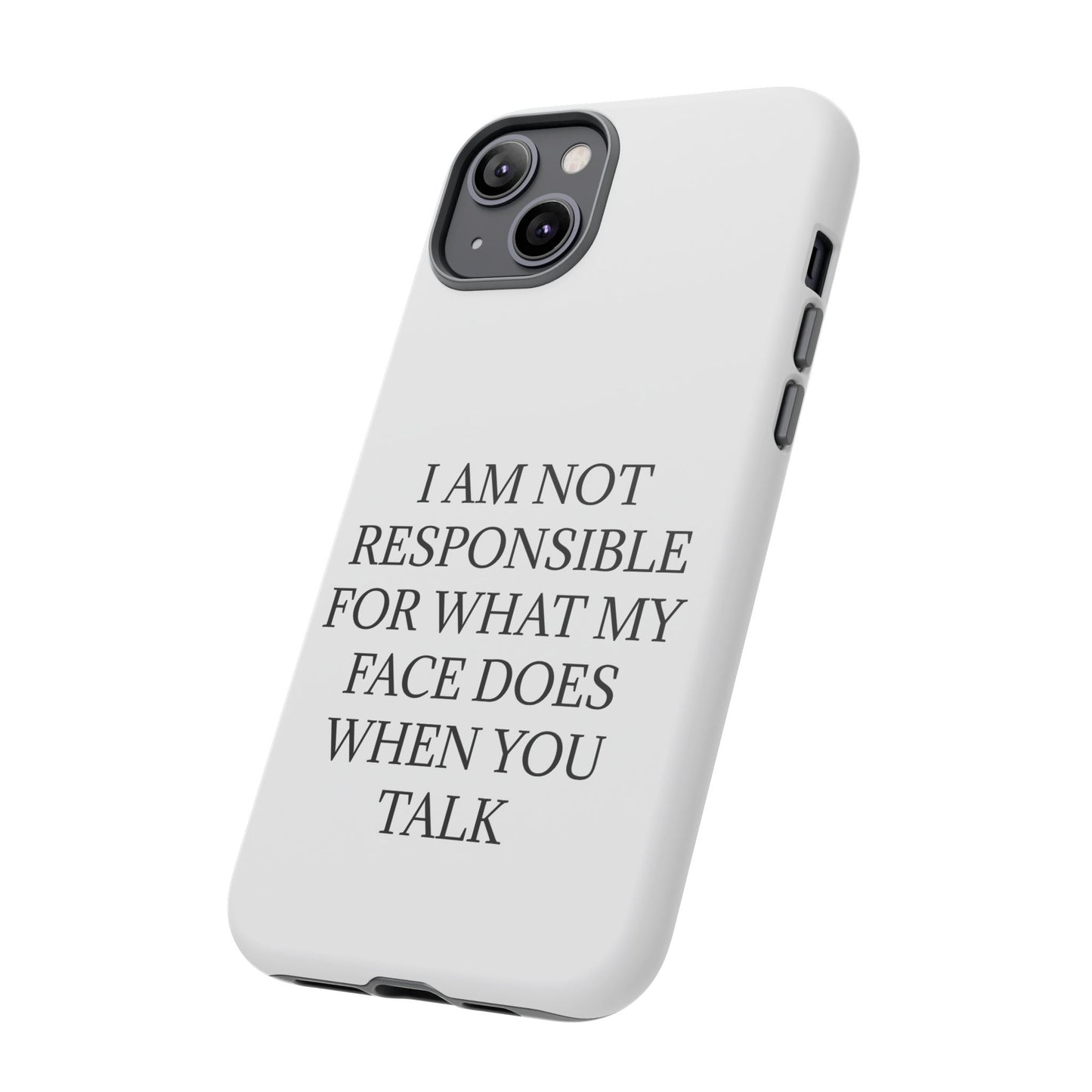 When You Talk iPhone Case