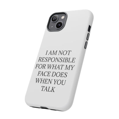 When You Talk iPhone Case