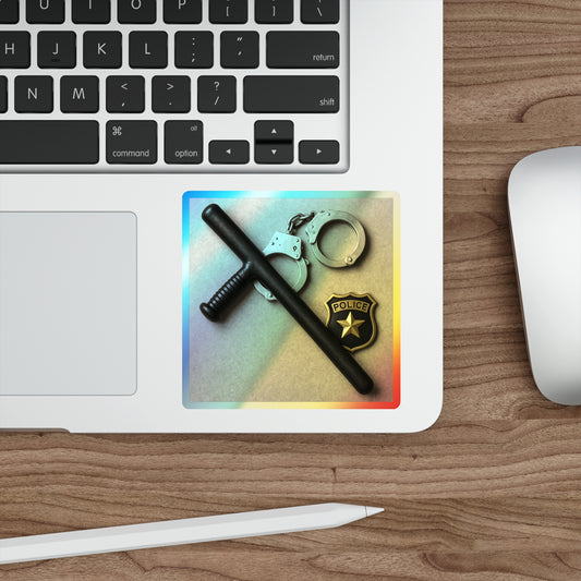 Law Enforcement Appreciation Holographic Sticker