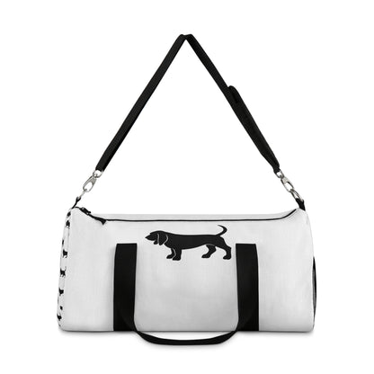 Basset Hound Silhouette Duffel Bag
