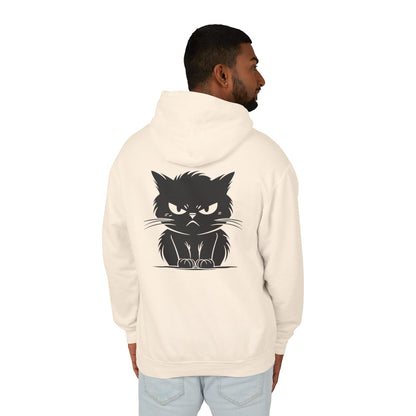Angry Cat Unisex Lightweight Hoodie