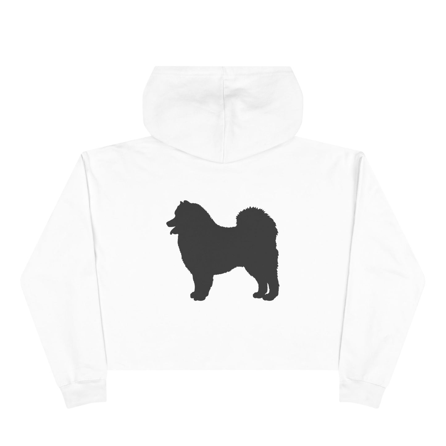 Samoyed Silhouette Women's Crop Hoodie