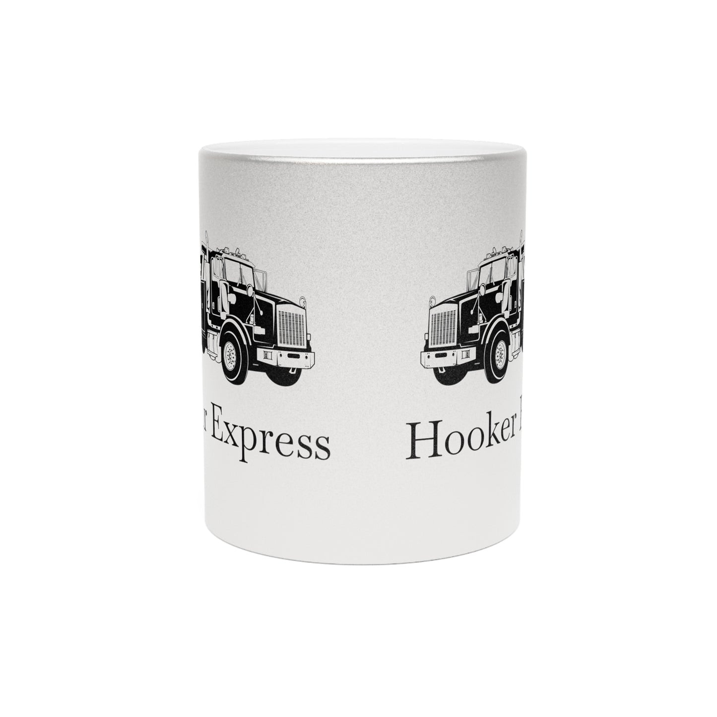 H**ker Express Heavy Tow Truck Metallic Coffee Mug