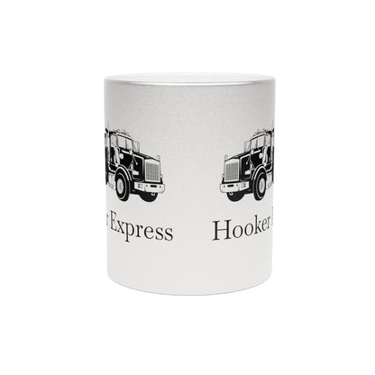 H**ker Express Heavy Tow Truck Metallic Coffee Mug