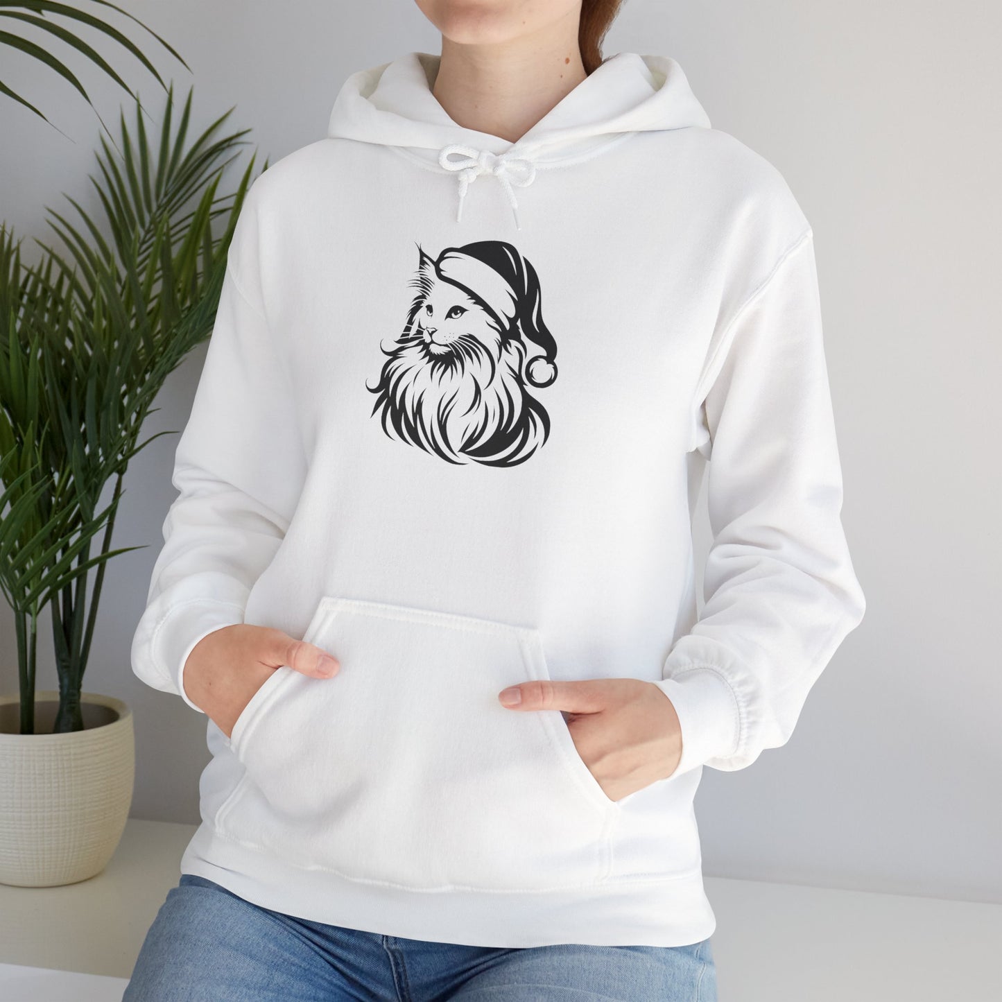 Santa Paws Cat Unisex Hoodie