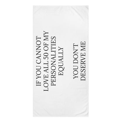 50 Personalities Mink-Cotton  Beach Towel