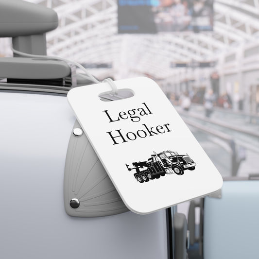 Legal H**ker Heavy Tow Truck Luggage Tag