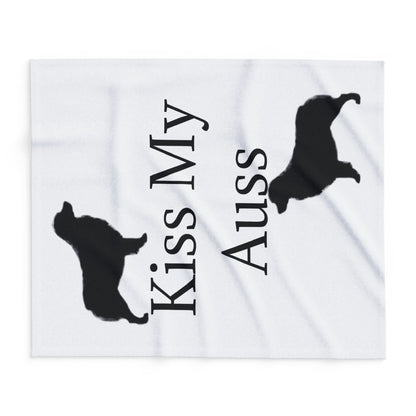 Kiss My Auss Arctic Fleece Blanket