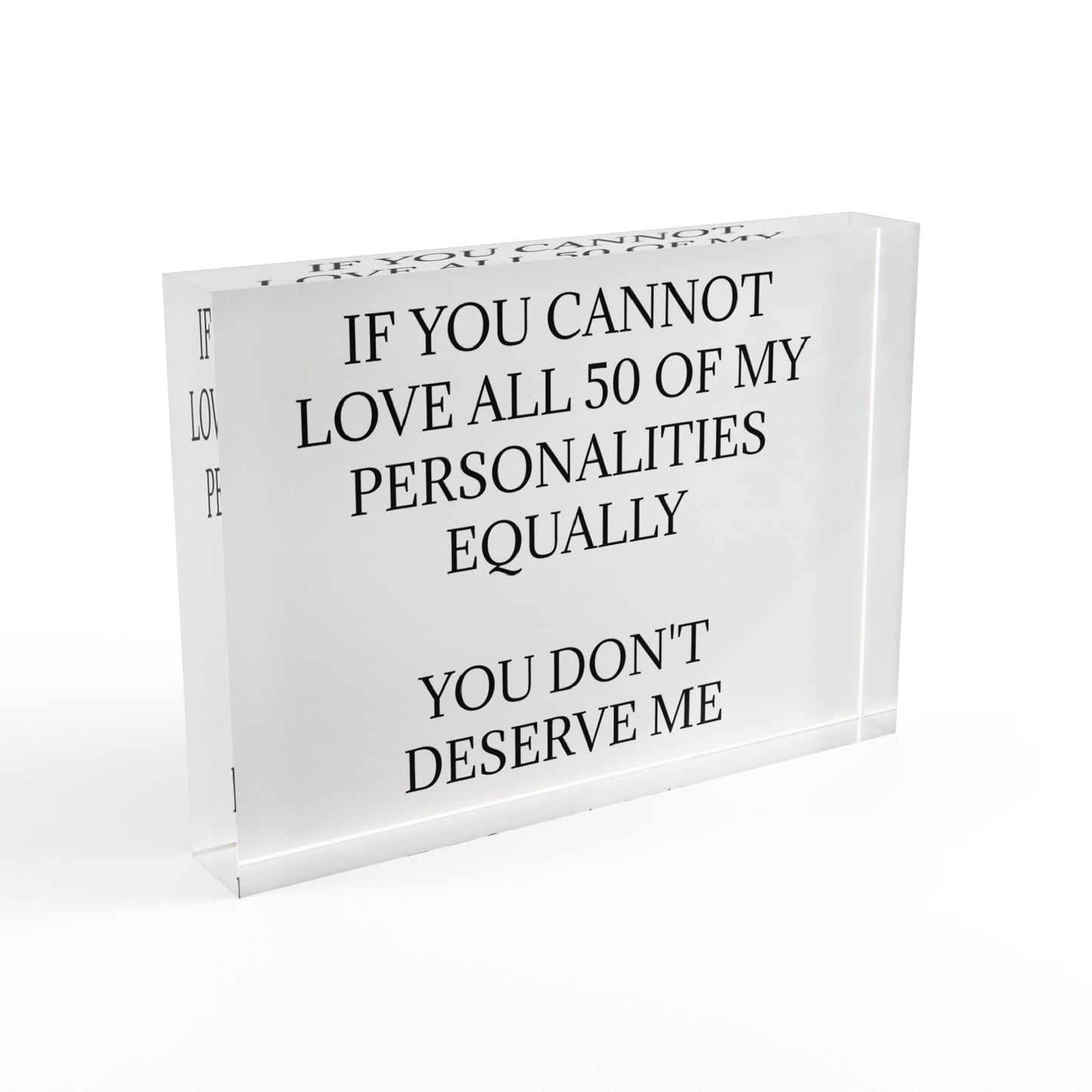 50 Personalities Acrylic Photo Block