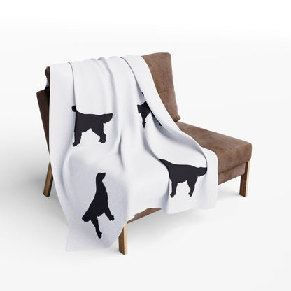 Golden Silhouette Arctic Fleece Blanket