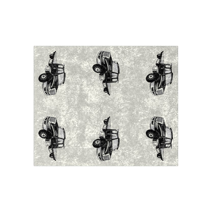 Flatbed Tow Truck Crushed Velvet Blanket