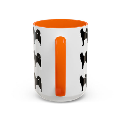 Malamute Silhouette 2-Tone Coffee Mug