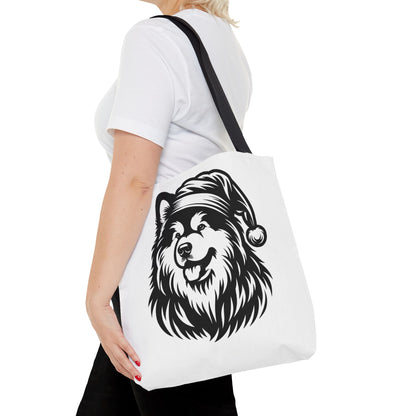 Santa Paws Malamute Tote Bag