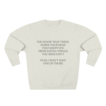 No Filter Unisex Crewneck Sweatshirt