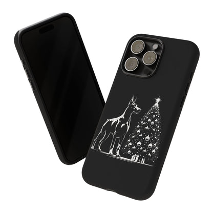 Doberman Christmas Tree iPhone Case