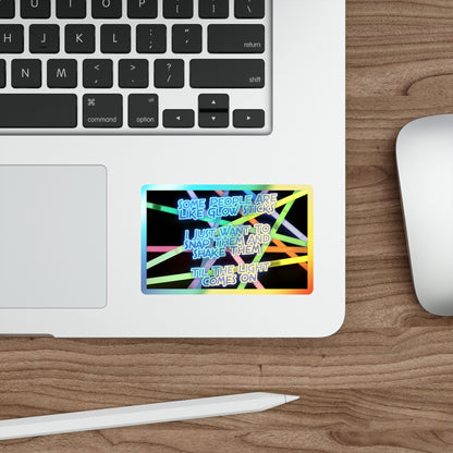 Glow Sticks Holographic Sticker