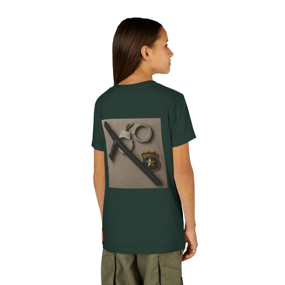 Law Enforcement Appreciation Youth Unisex Short Sleeve Crewneck Tee