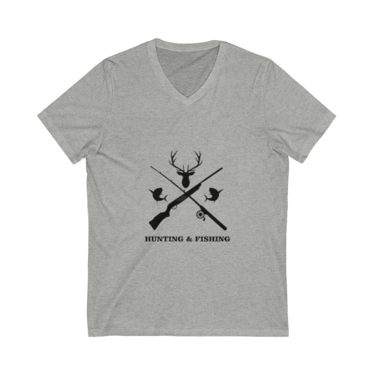 Hunting/Fishing Unisex Short Sleeve V-Neck Tee