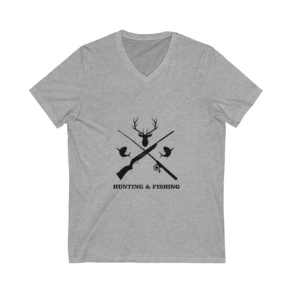 Hunting/Fishing Unisex Short Sleeve V-Neck Tee