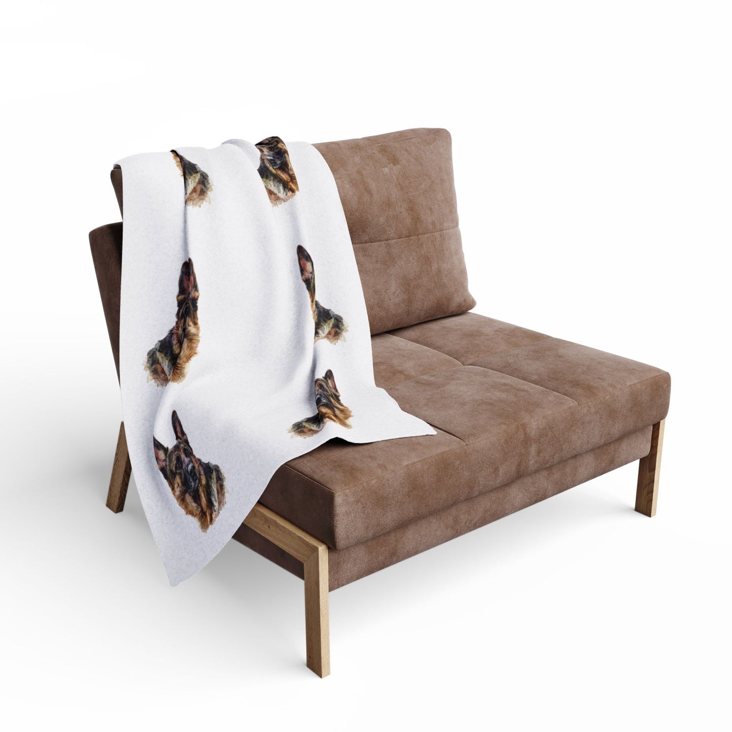 German Shepherd Head Arctic Fleece Blanket
