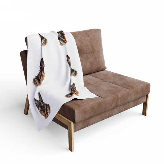 German Shepherd Head Arctic Fleece Blanket