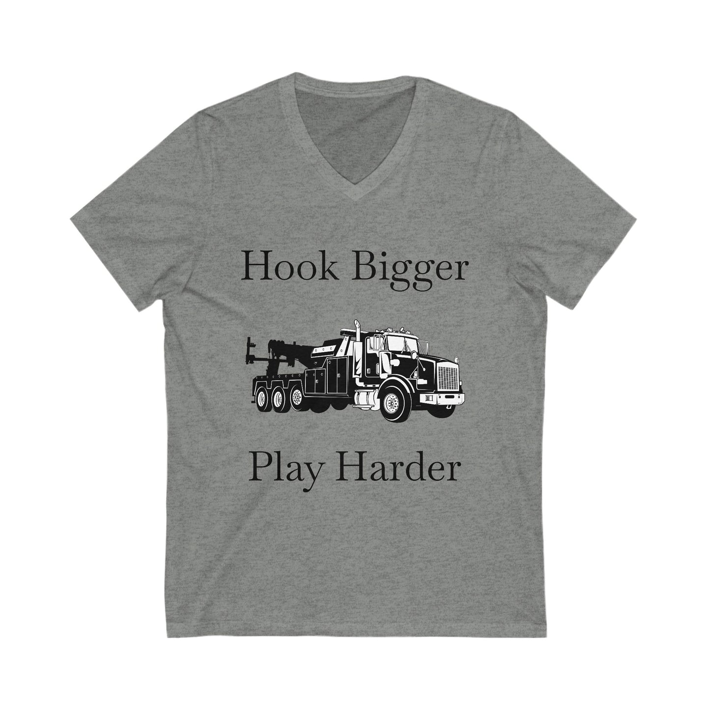 Hook Bigger Unisex Short Sleeve V-Neck Tee