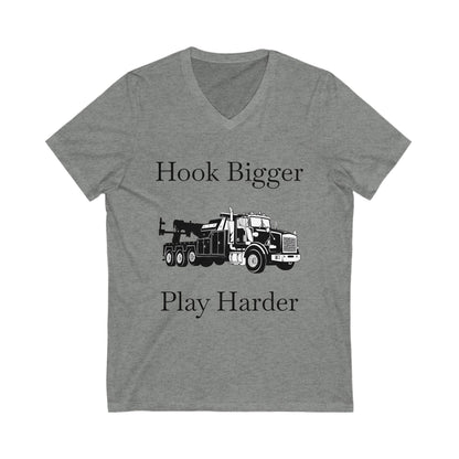 Hook Bigger Unisex Short Sleeve V-Neck Tee