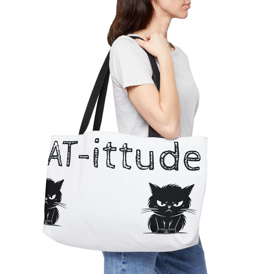 CAT-ittude Weekender Tote Bag