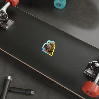 Bloodhound Head Holographic Sticker