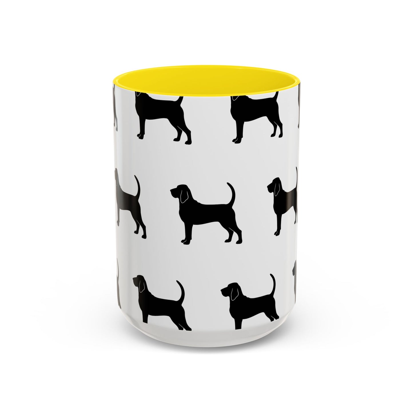 Bloodhound Silhouette 2-Tone Coffee Mug