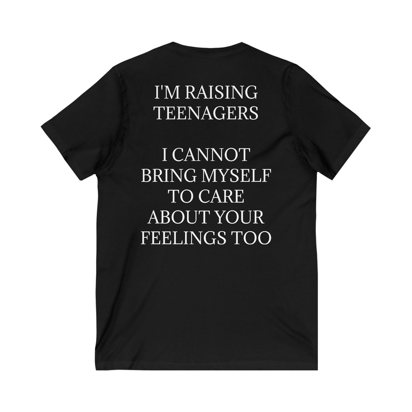Raising Teenagers Unisex Short Sleeve V-Neck Tee