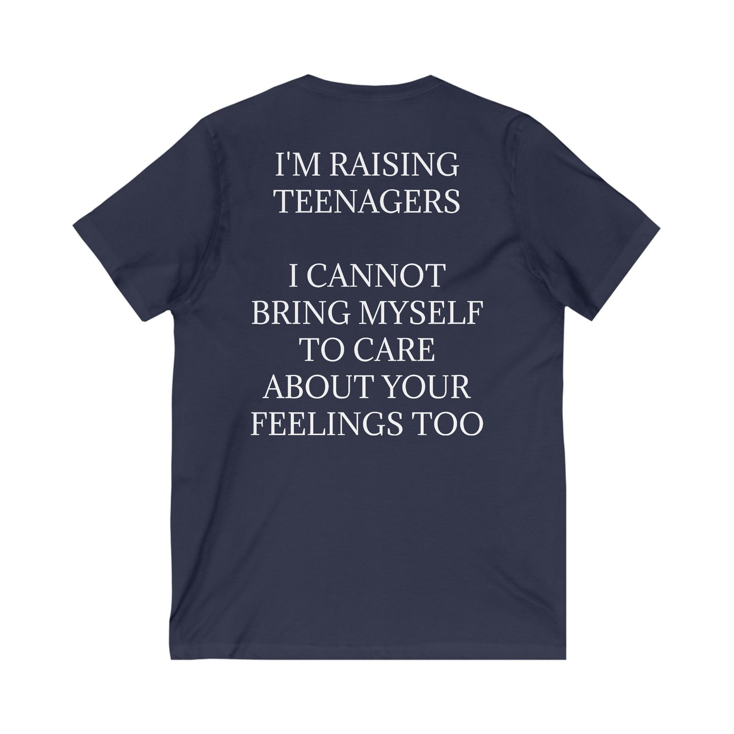 Raising Teenagers Unisex Short Sleeve V-Neck Tee