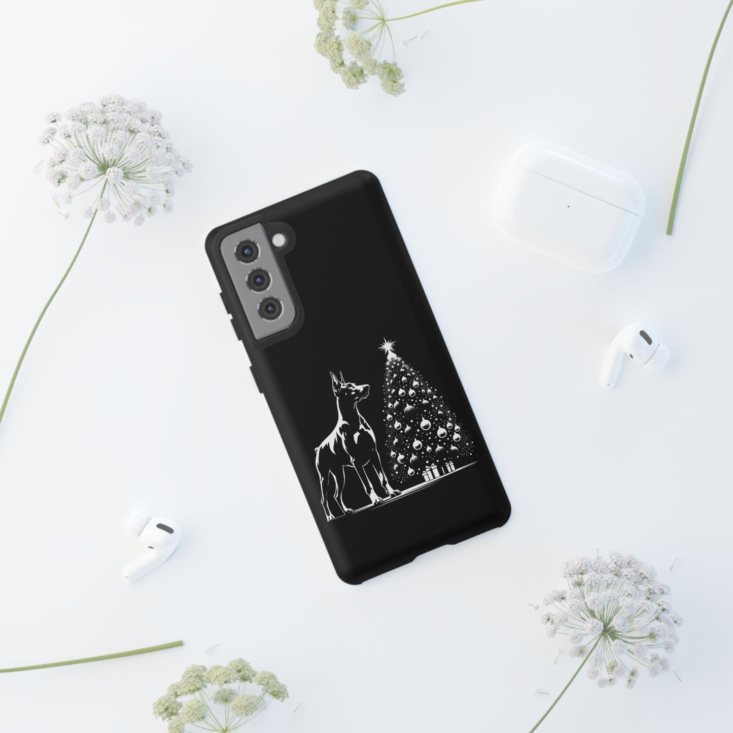 Doberman Christmas Tree Samsung Case
