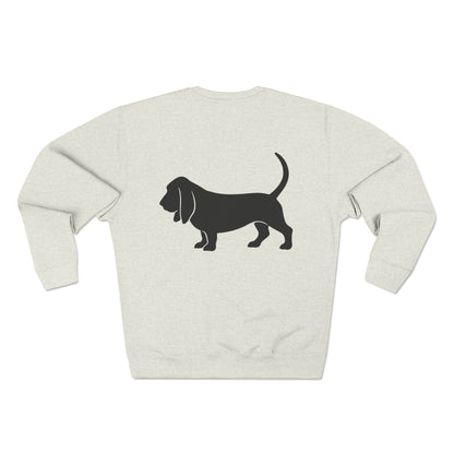 Basset Hound Silhouette Unisex Crewneck Sweatshirt