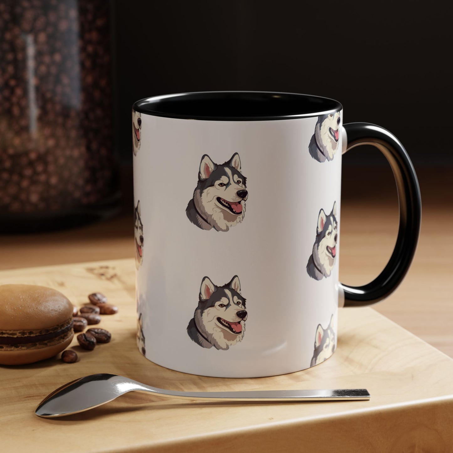 Malamute Head 2-Tone Coffee Mug