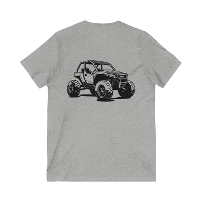 Off The Beaten Path Side By Side Unisex Short Sleeve V-Neck Tee