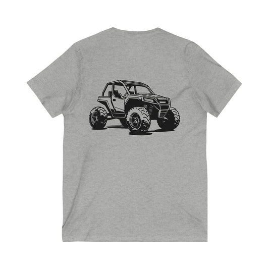 Off The Beaten Path Side By Side Unisex Short Sleeve V-Neck Tee