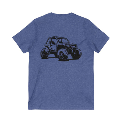 Off The Beaten Path Side By Side Unisex Short Sleeve V-Neck Tee